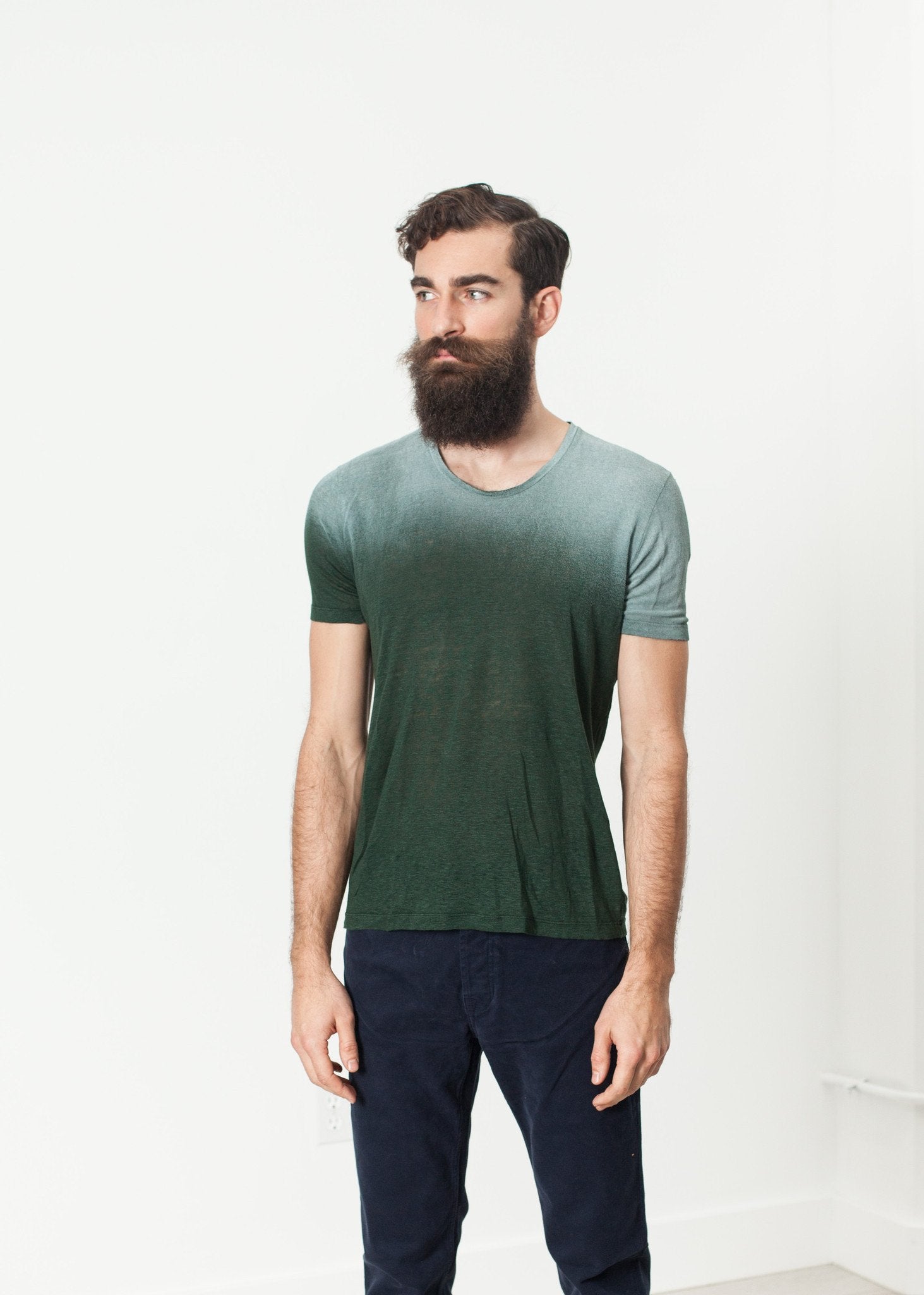 Overprint T-Shirt in Green Avant Toi