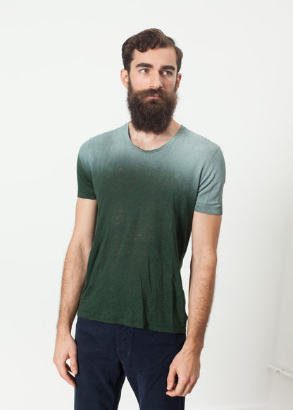 Overprint T-Shirt in Green Avant Toi
