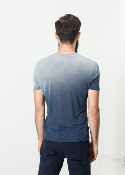 Overprint T-Shirt in Navy Avant Toi