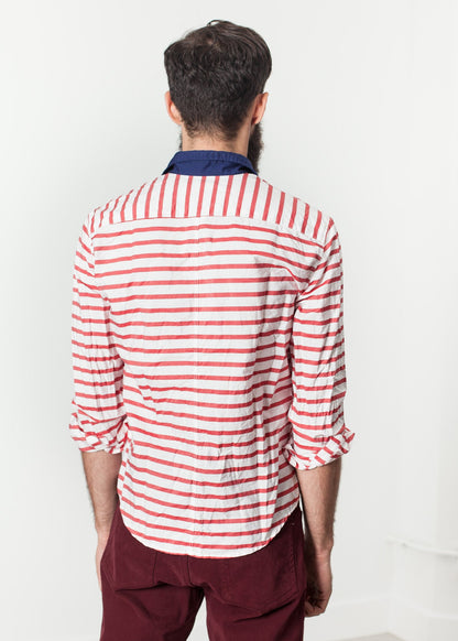 Luke Shirt in Red Stripe Frank & Eileen