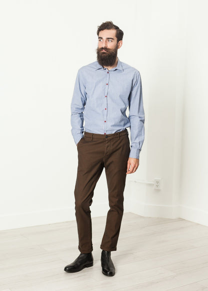 Diamond Weave Trouser in Hazel Pence
