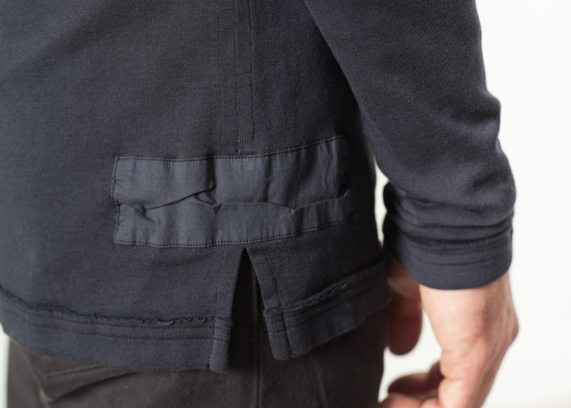 Cotton Henley in Blue Grey Kristensen du Nord