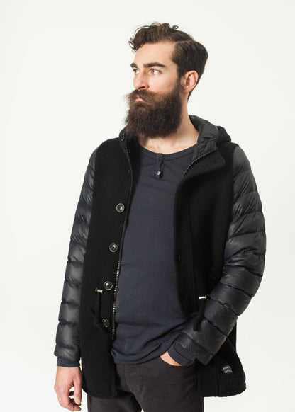 Hooded Parka in Black Esemplare