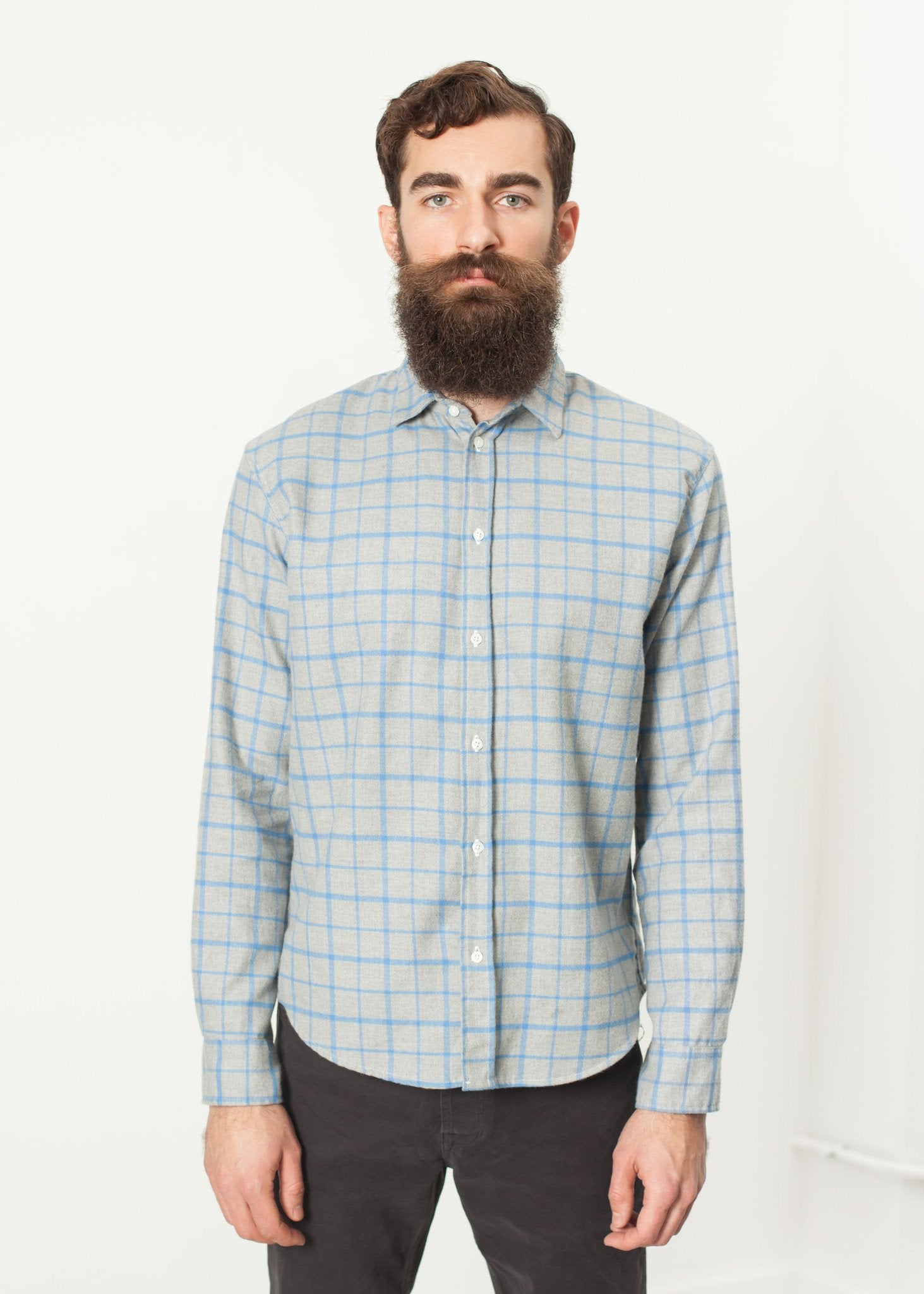 Paul Shirt in Grey Flannel Frank & Eileen