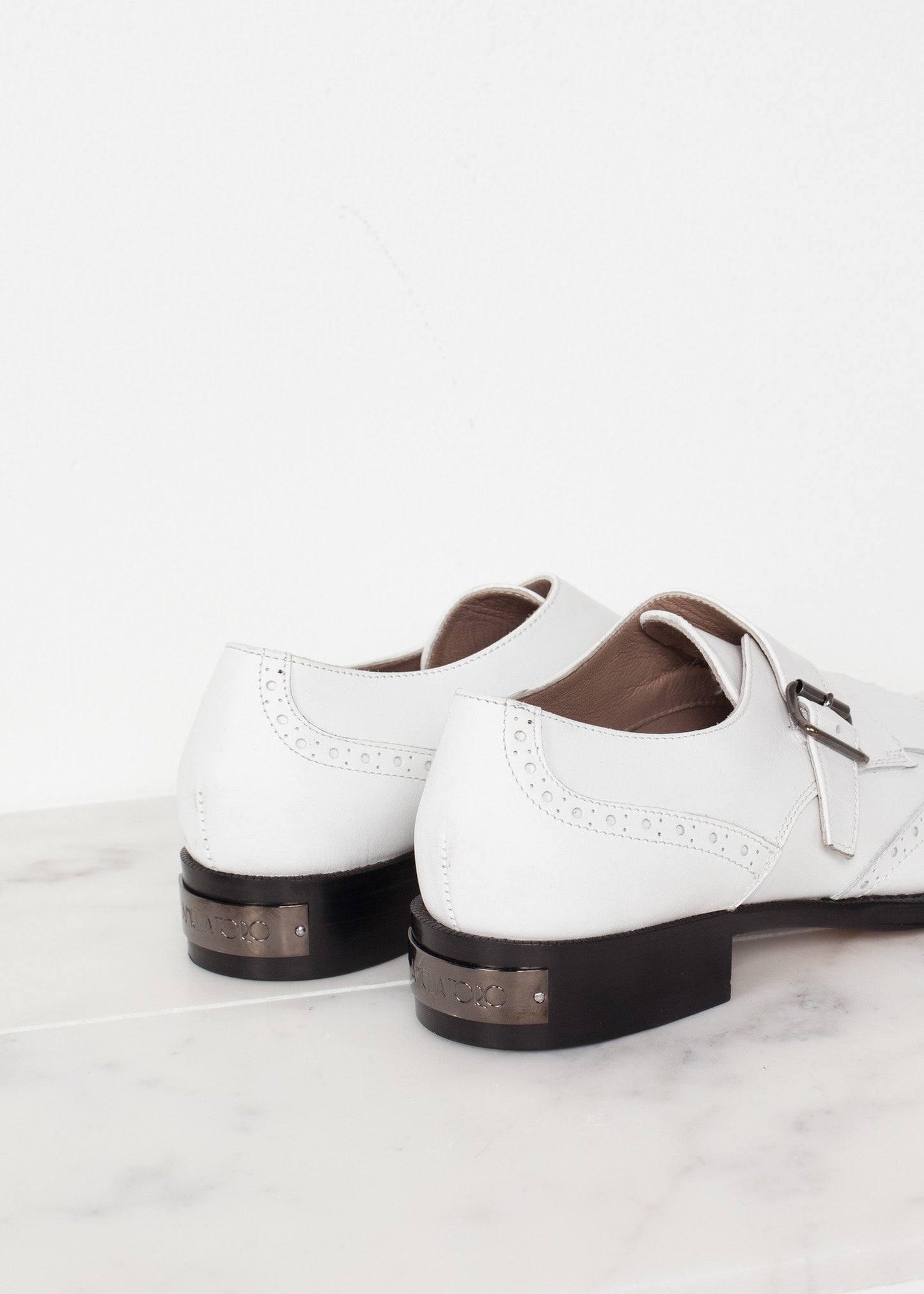 Golf Shoe in White Amelia Toro