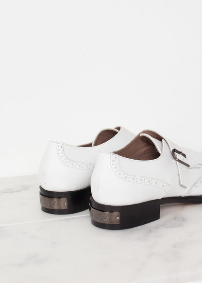 Golf Shoe in White Amelia Toro
