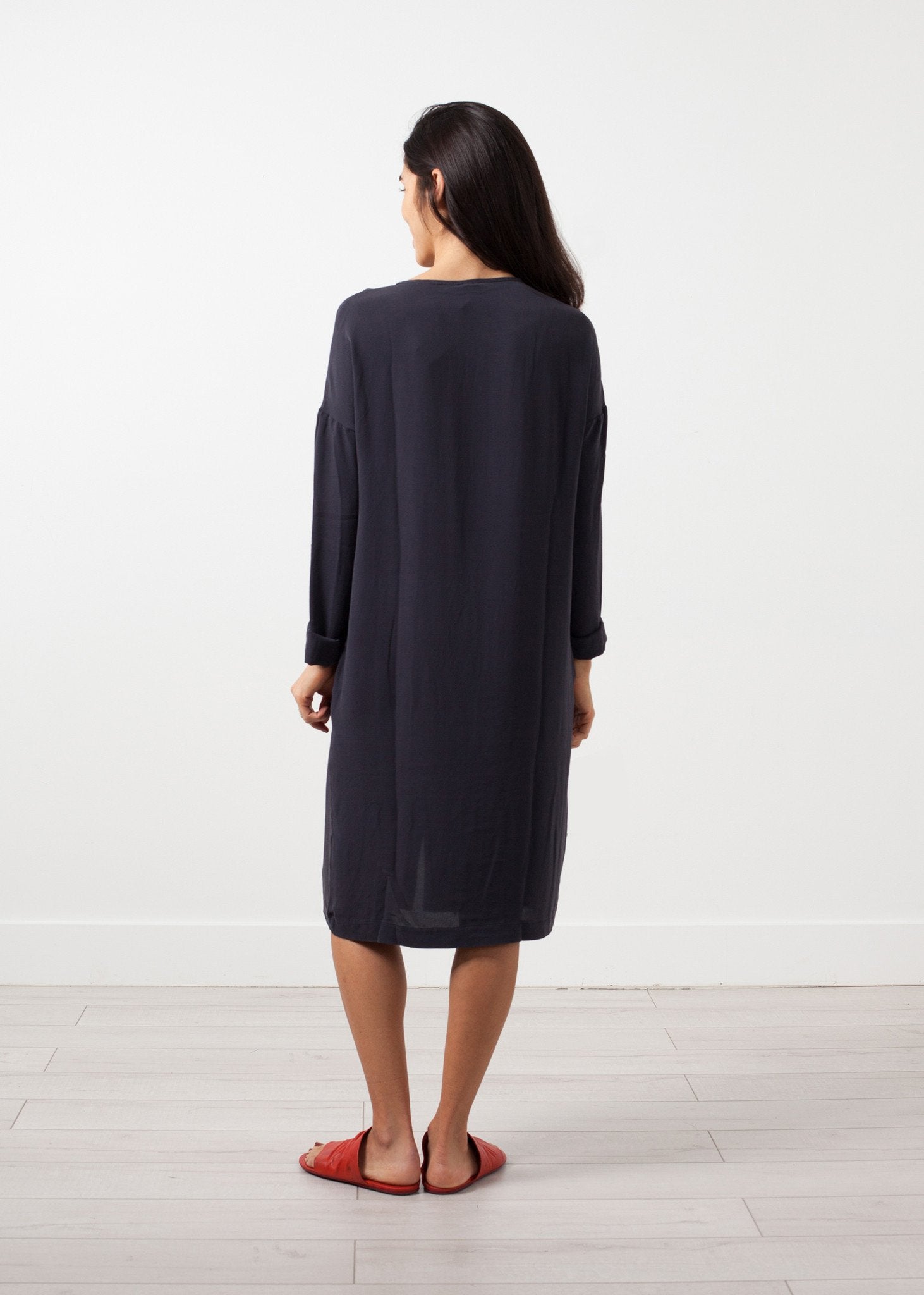 Long Sleeve Silk Dress Kristensen du Nord