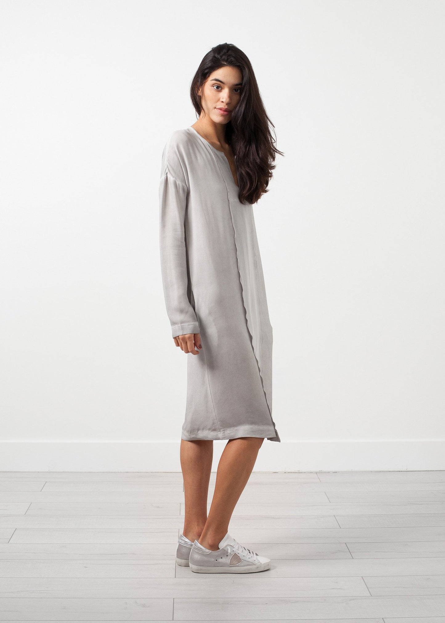 Long Sleeve Silk Dress Kristensen du Nord