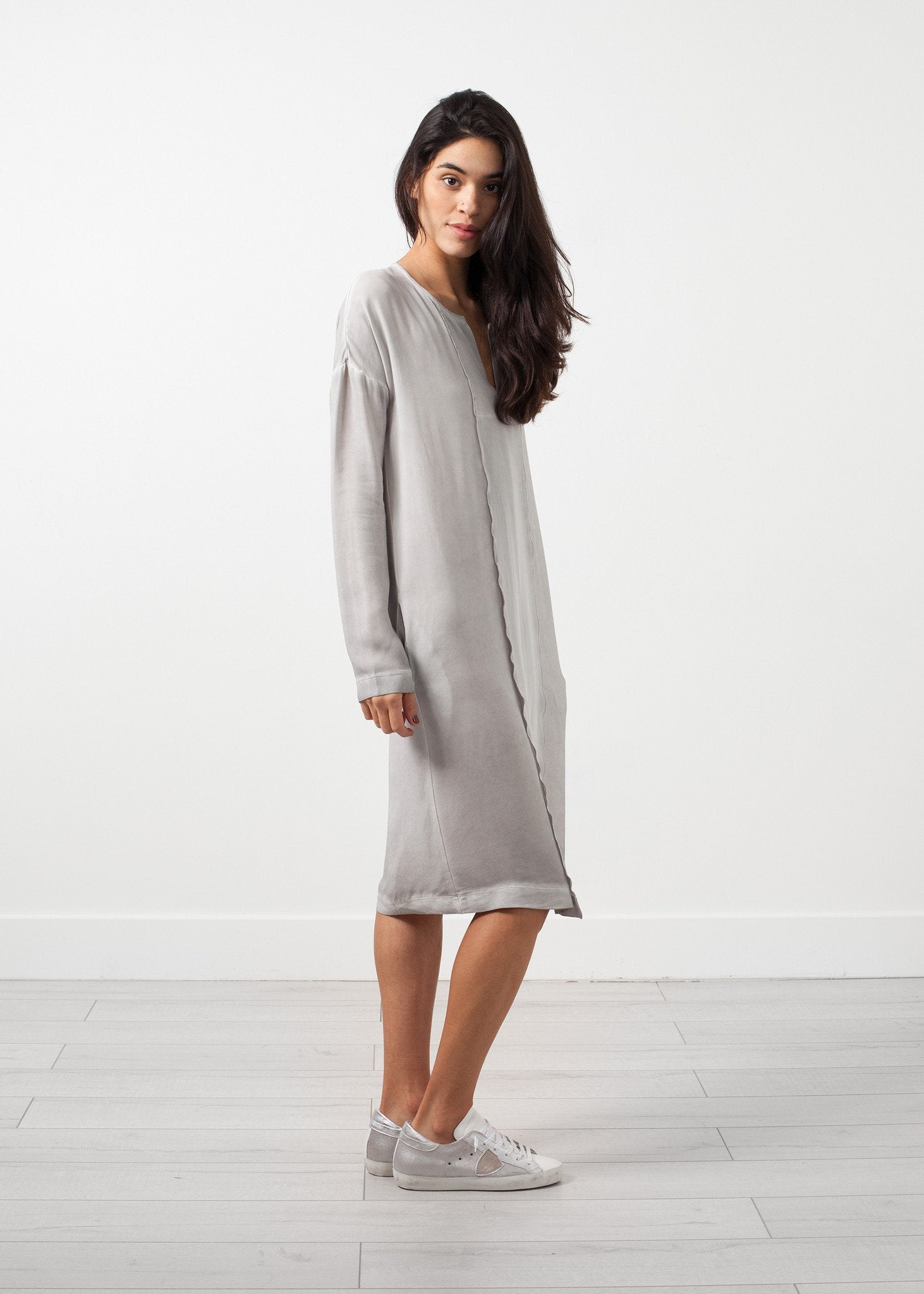 Long Sleeve Silk Dress Kristensen du Nord