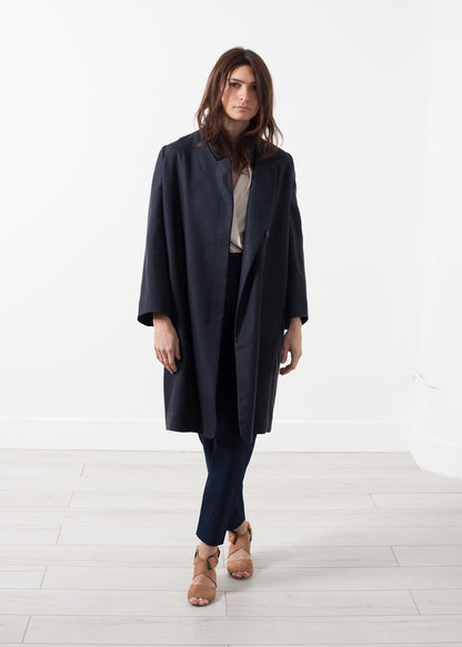 Woven Pleat Back Coat Gianfranco Scotti