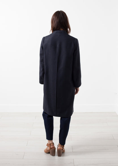 Woven Pleat Back Coat Gianfranco Scotti