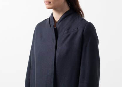 Woven Pleat Back Coat Gianfranco Scotti