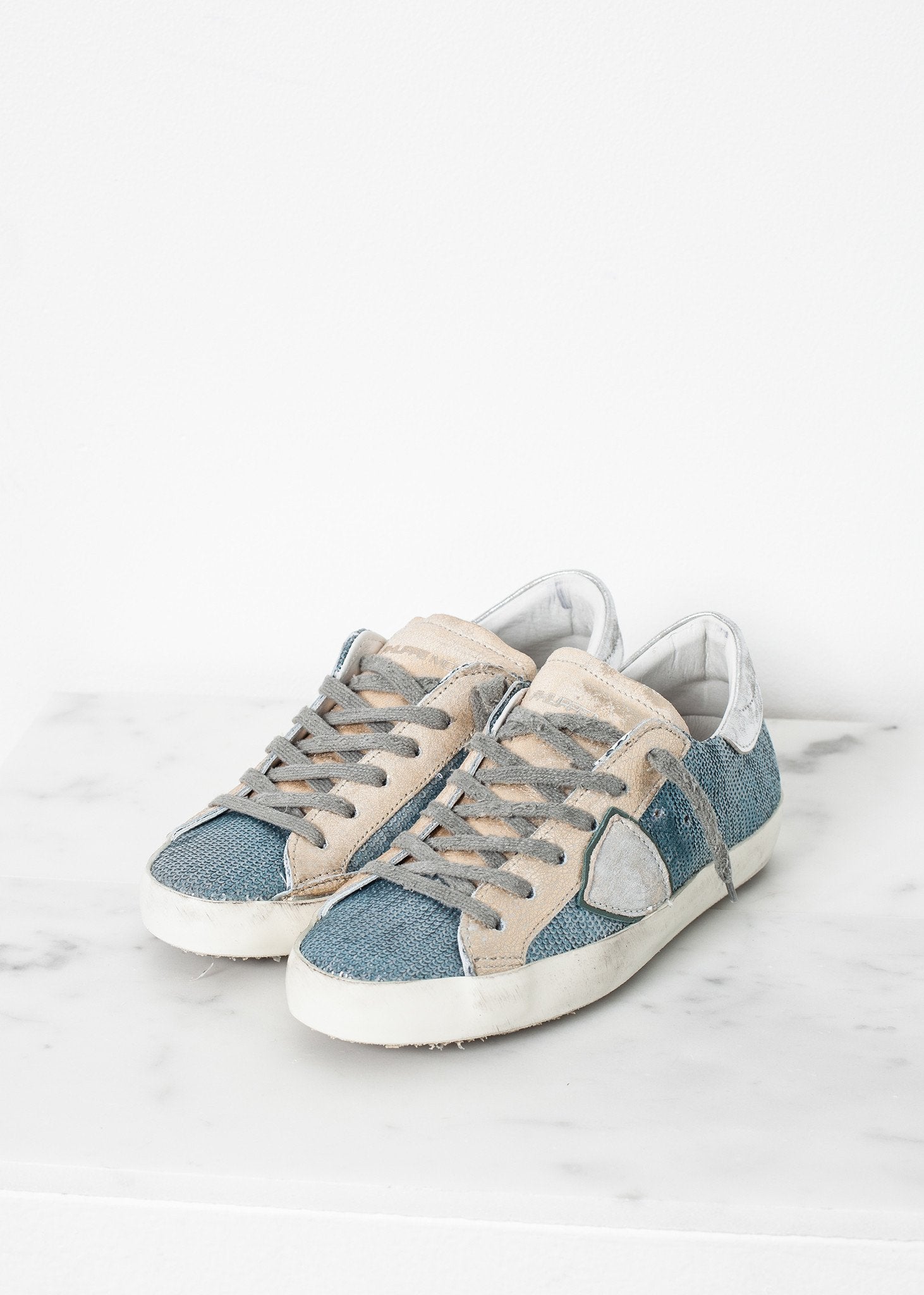 Metallic Sequin Low Top Sneaker Philippe Model