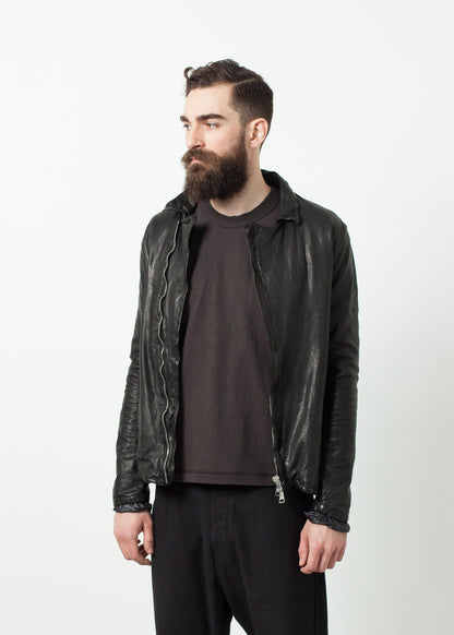 Distressed Motorcycle Jacket Giorgio Brato