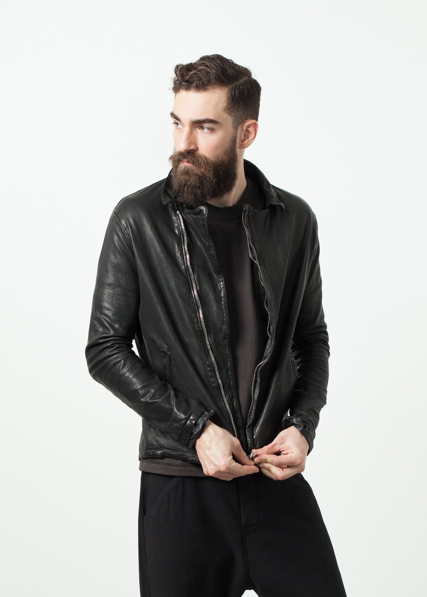 Distressed Motorcycle Jacket Giorgio Brato