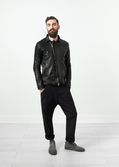 Distressed Motorcycle Jacket Giorgio Brato