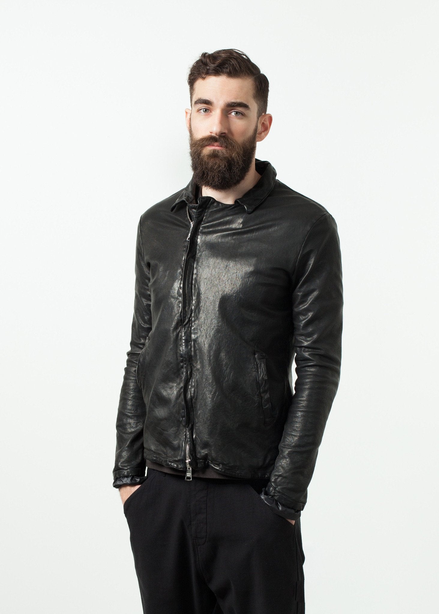 Distressed Motorcycle Jacket Giorgio Brato