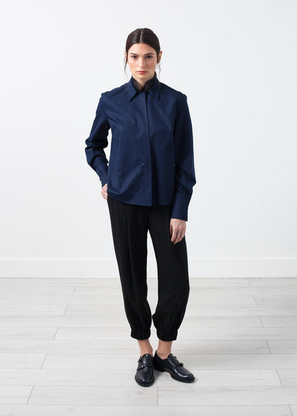 Sheer Silk Collar Button Up Gianfranco Scotti