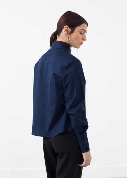 Sheer Silk Collar Button Up Gianfranco Scotti