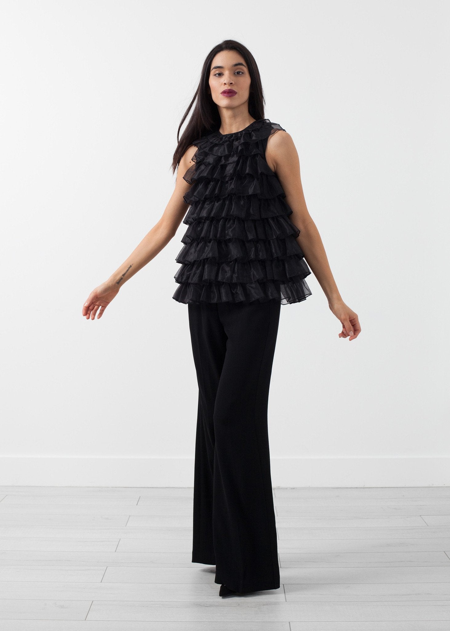 Organza Ruffle Top Co