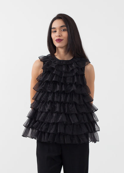 Organza Ruffle Top Co
