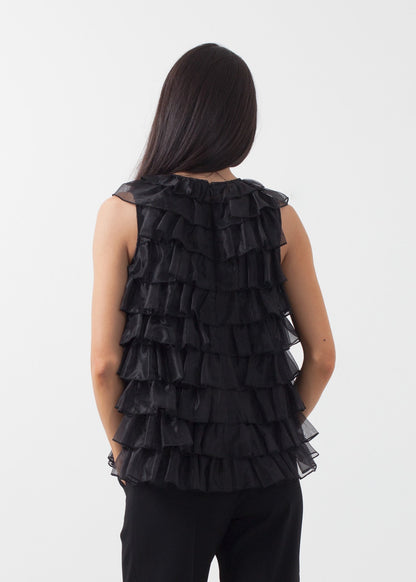 Organza Ruffle Top Co