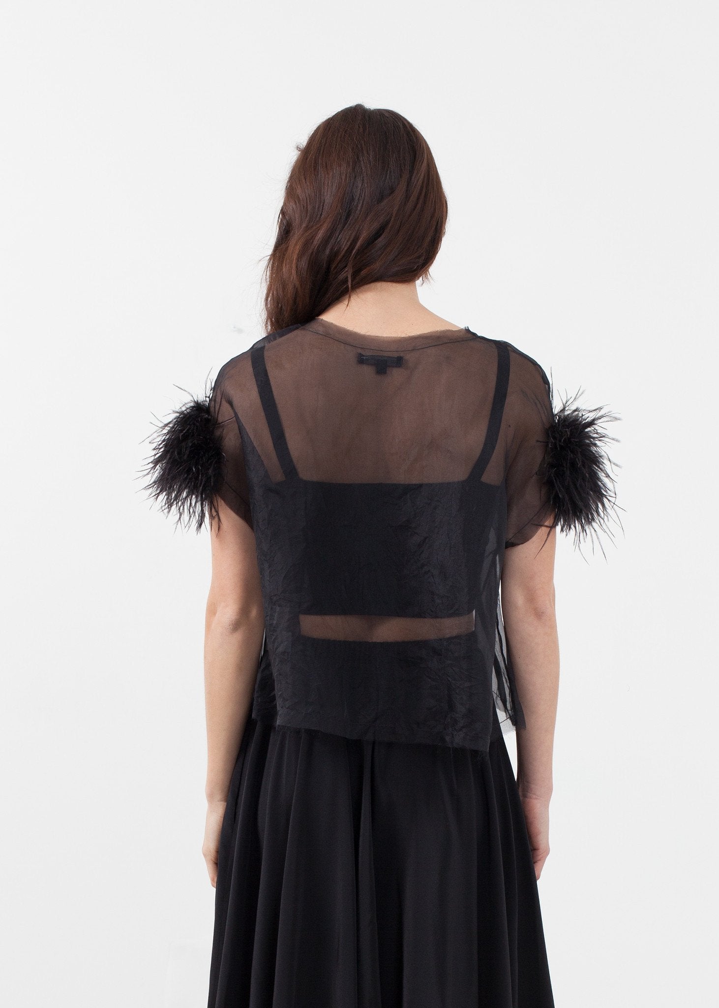 Organza Feather Top Louiza Babouryan