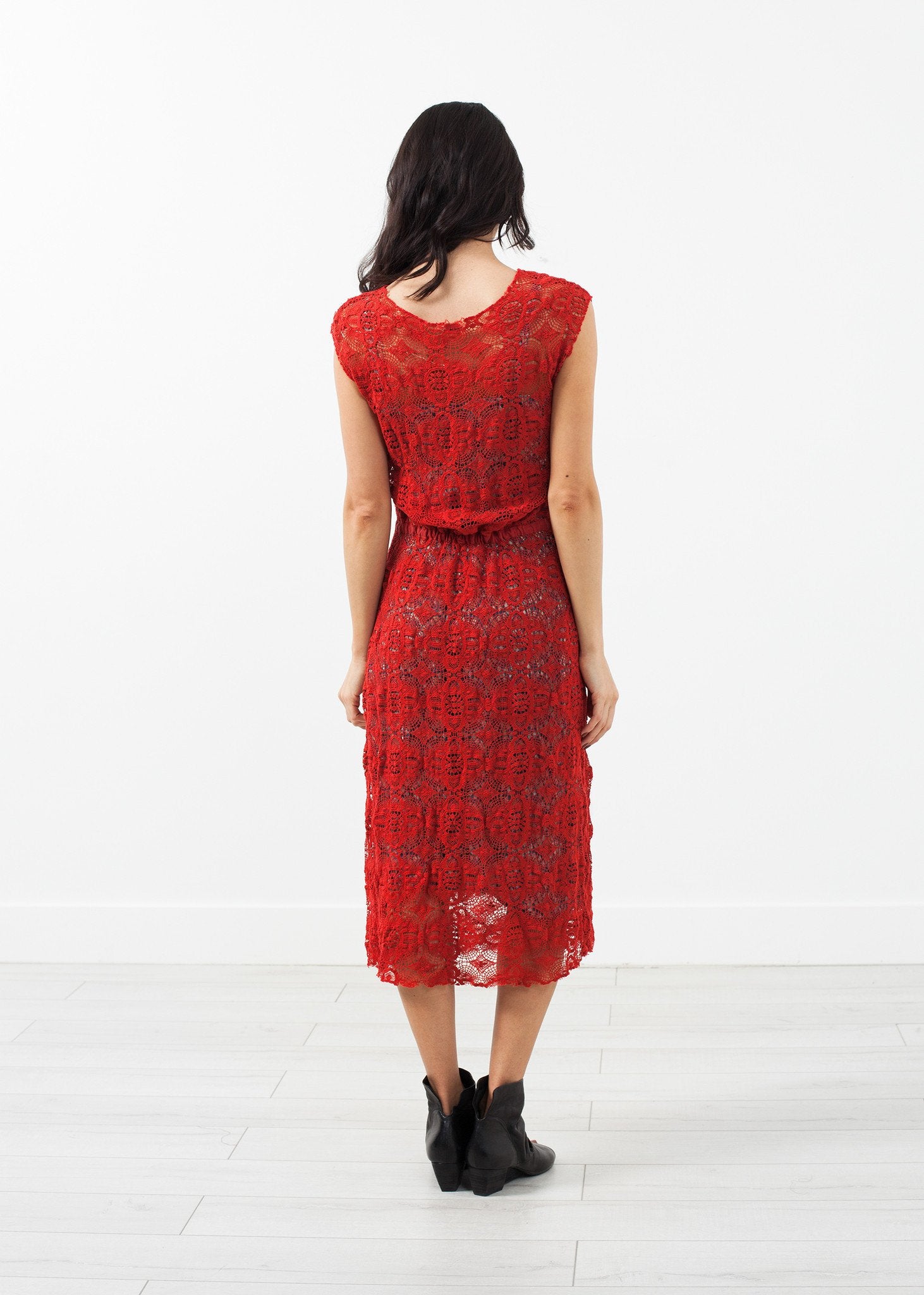 Lace Dress Hazel Brown