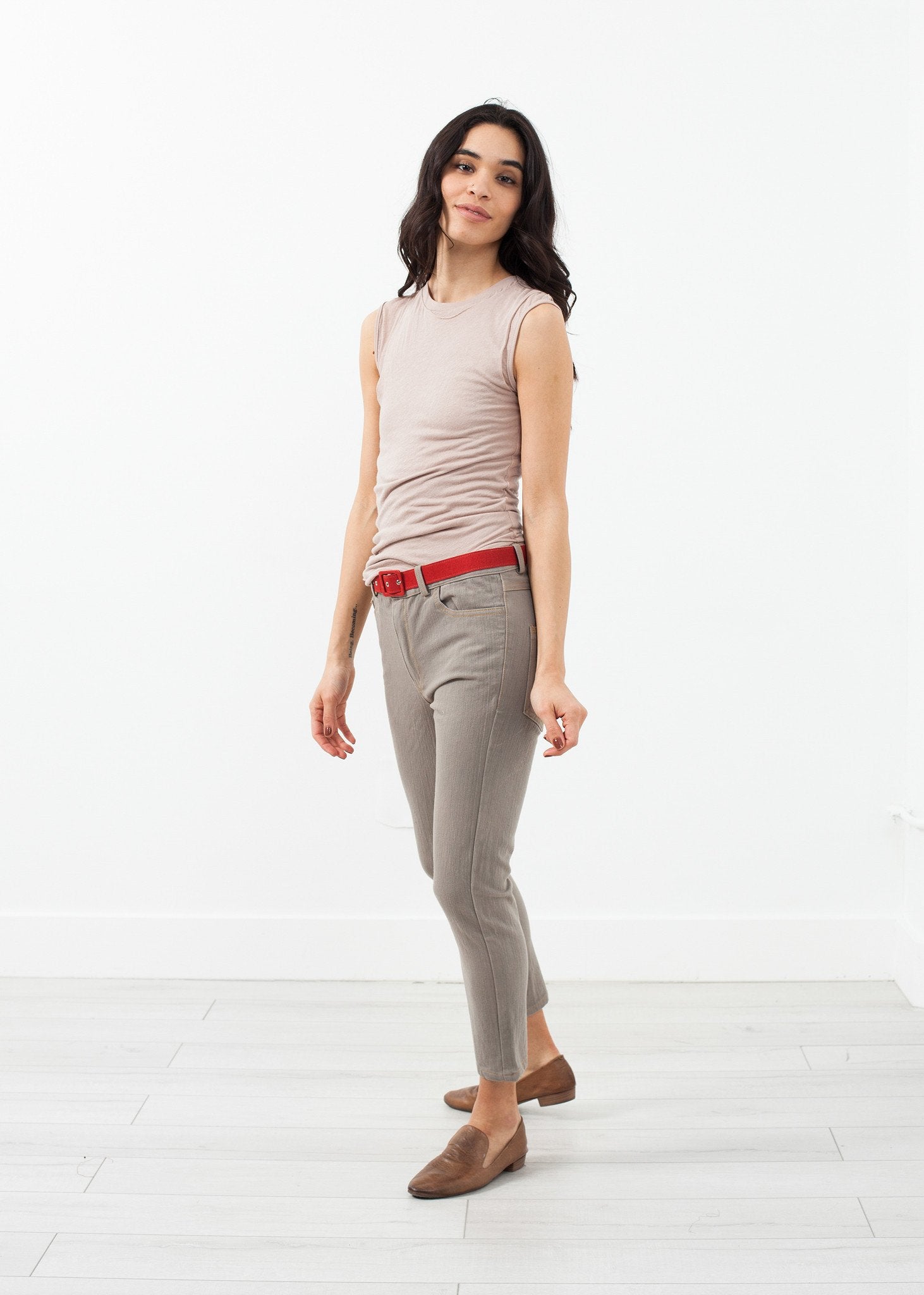 Belted Jeans Hazel Brown