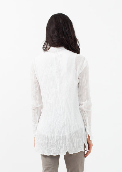 Pin Tuck Blouse Hazel Brown