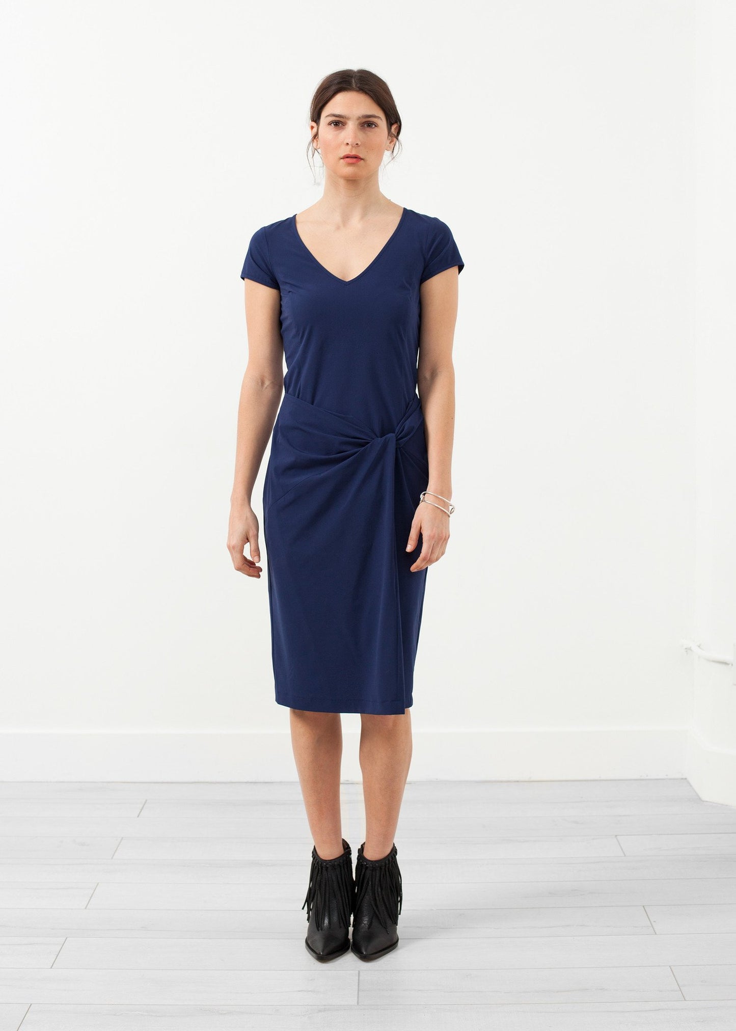 V-Neck Twist Dress Hovman