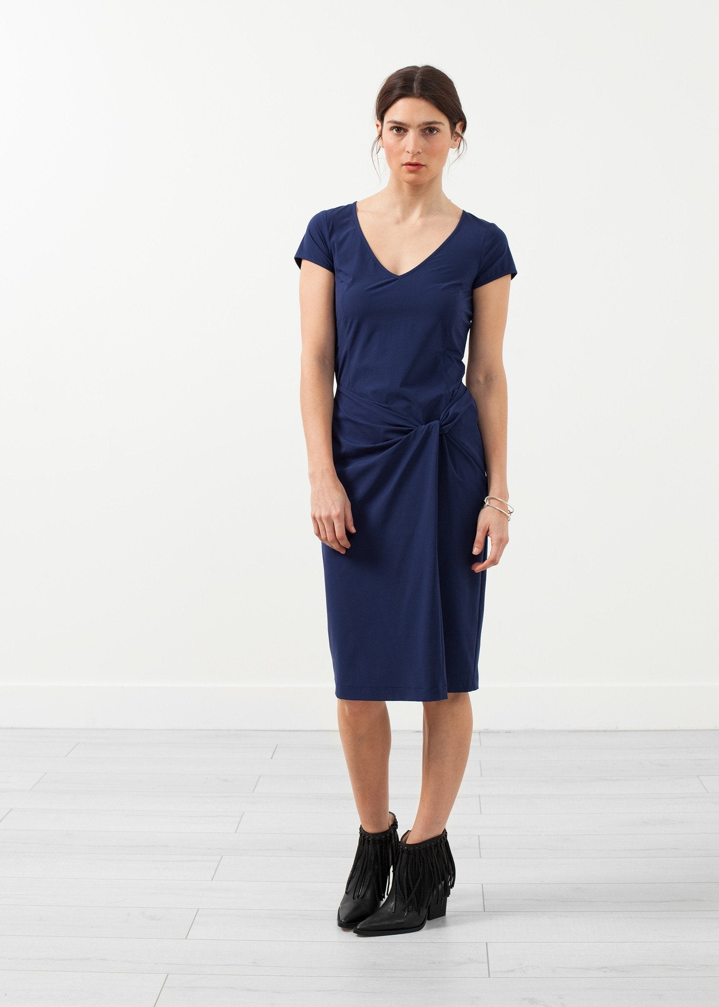 V-Neck Twist Dress Hovman