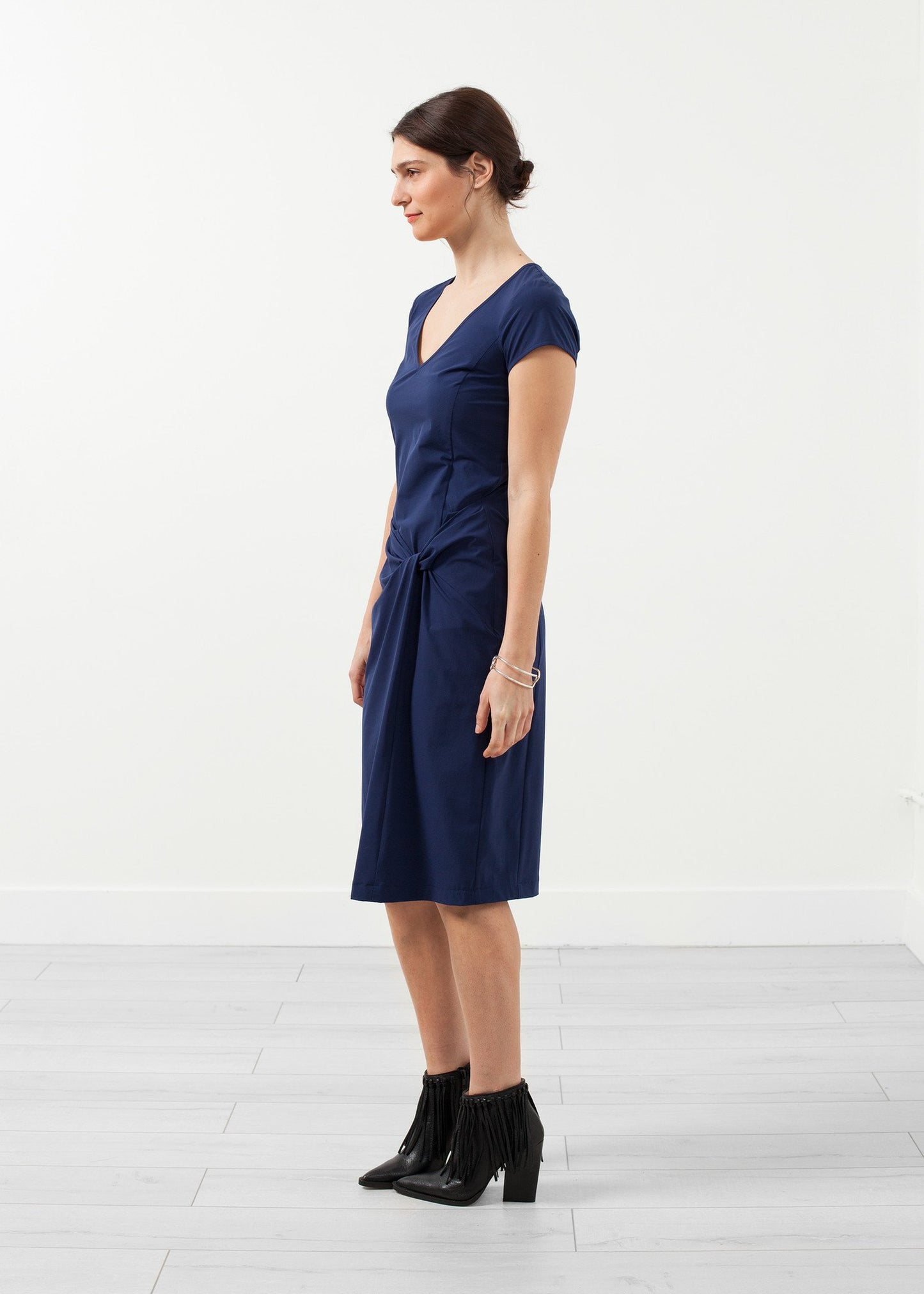 V-Neck Twist Dress Hovman