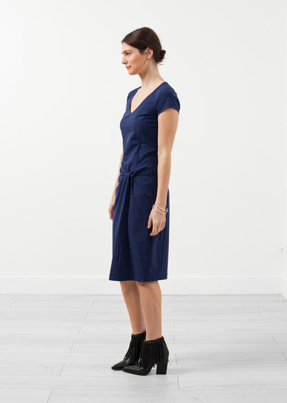 V-Neck Twist Dress Hovman