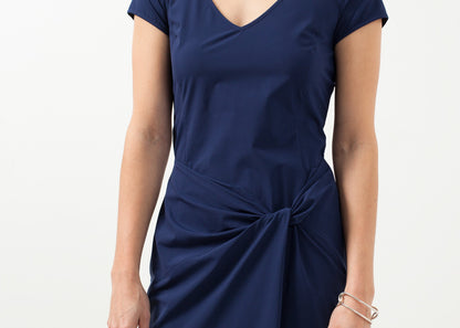 V-Neck Twist Dress Hovman