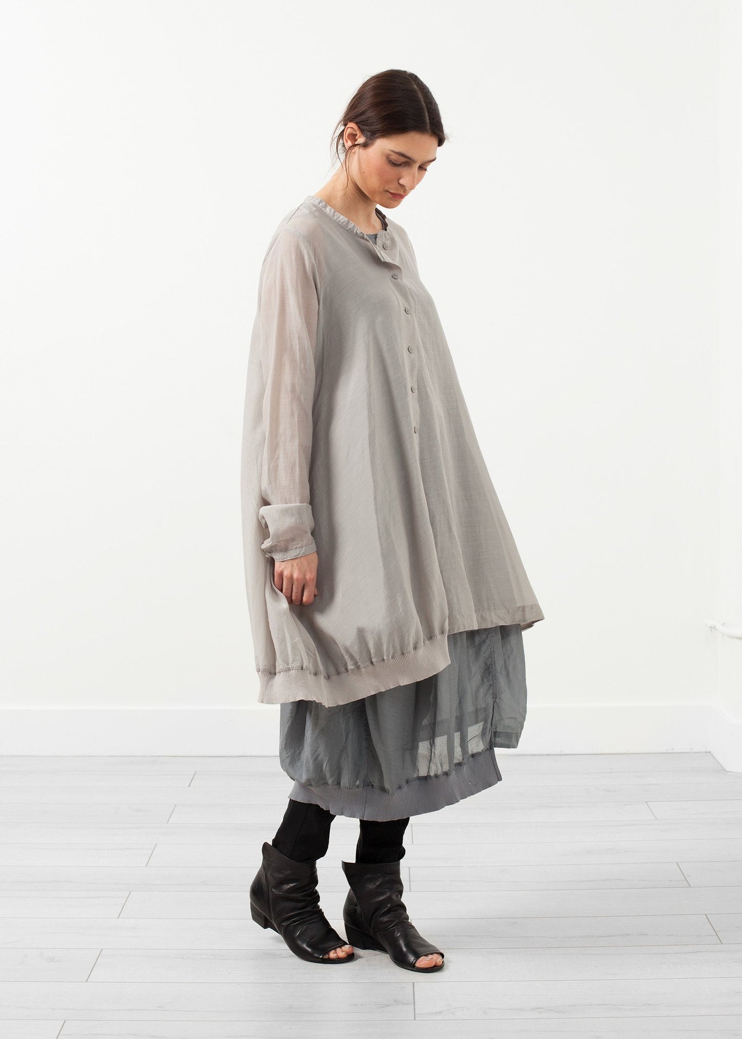 Button Dress Rundholz BL