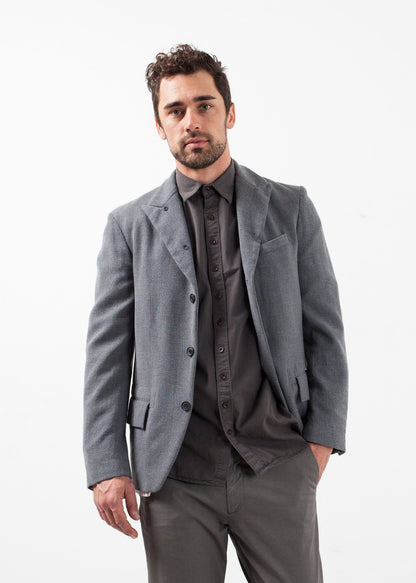 Washed Wool Blazer Lardini