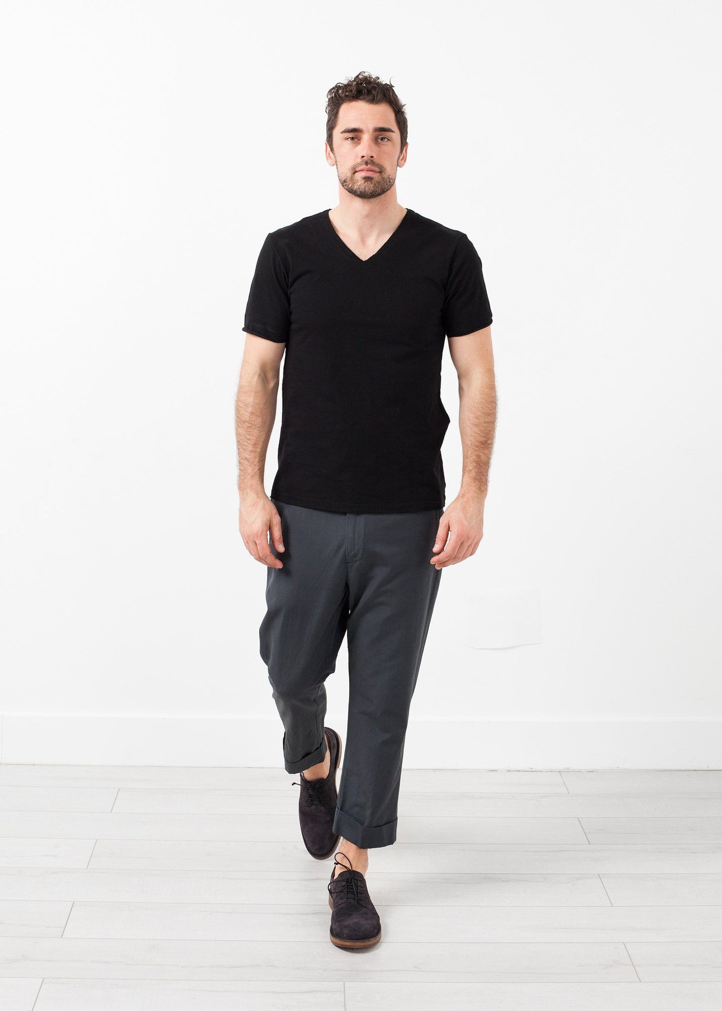 Flat Front Cuffed Trouser Lardini