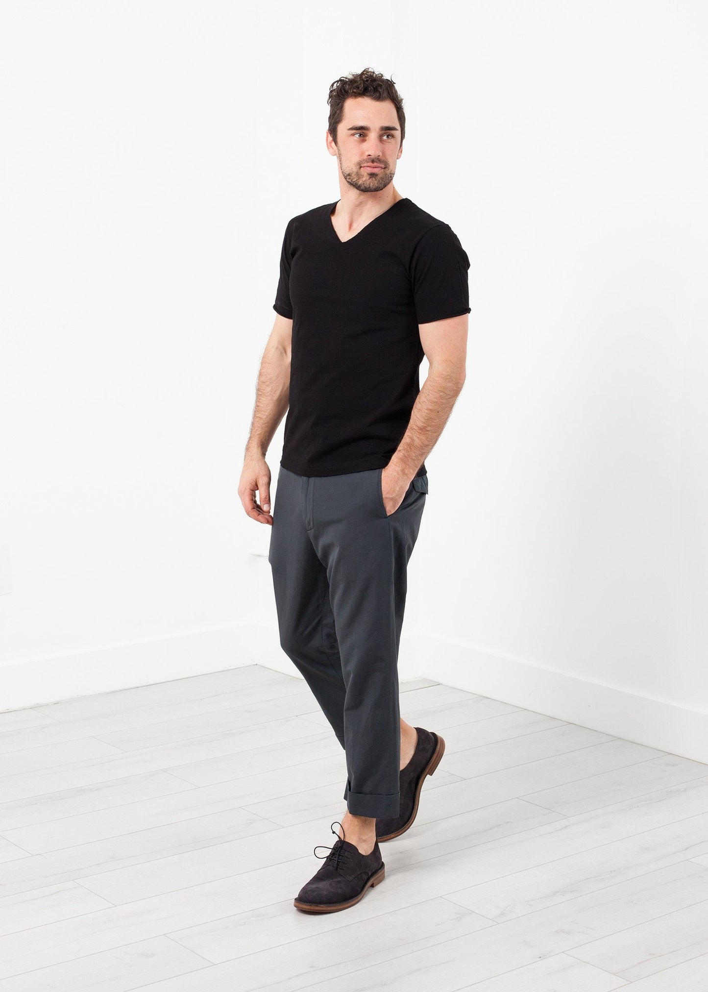 Flat Front Cuffed Trouser Lardini