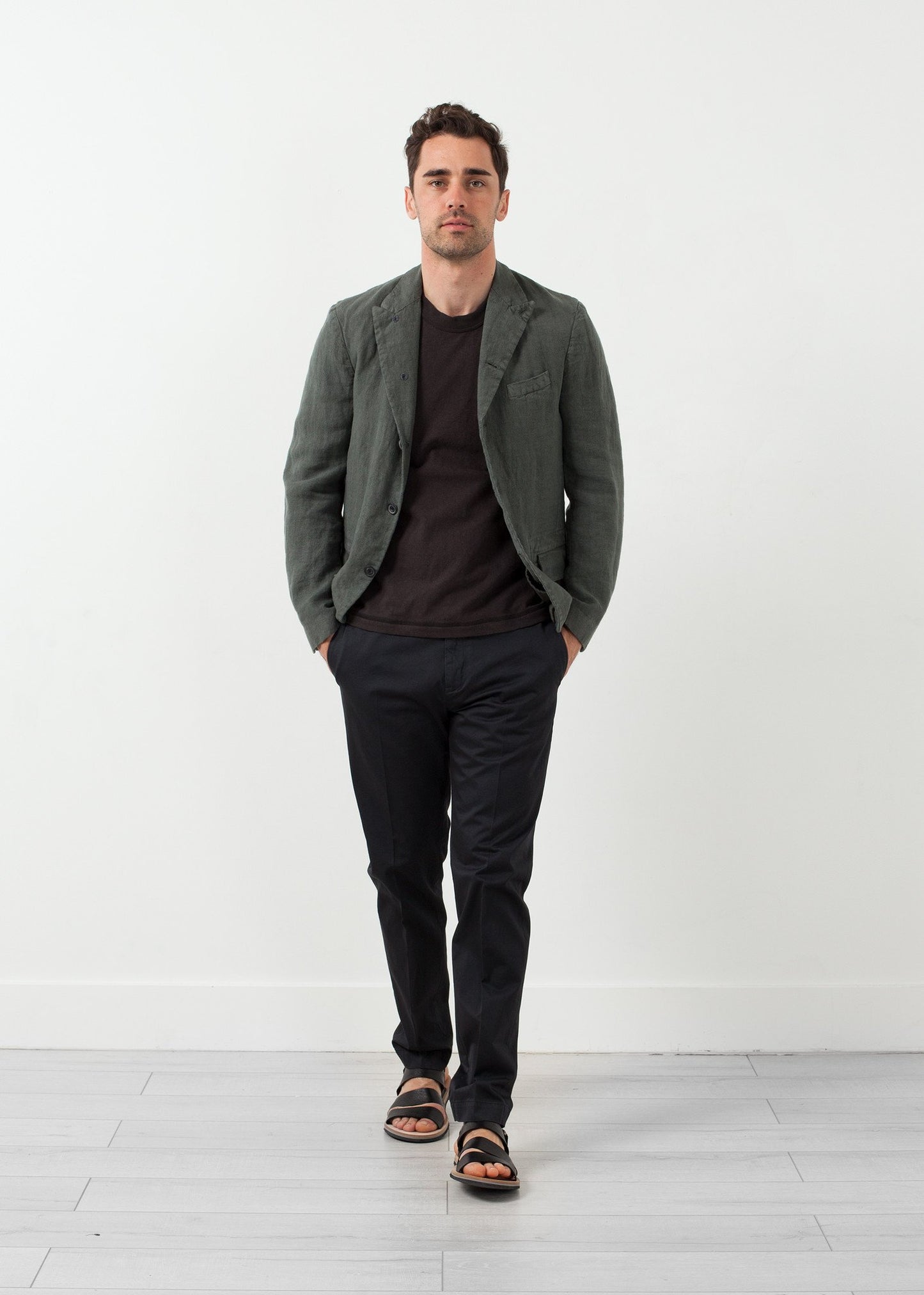 Five Button Cotton Blazer Lardini