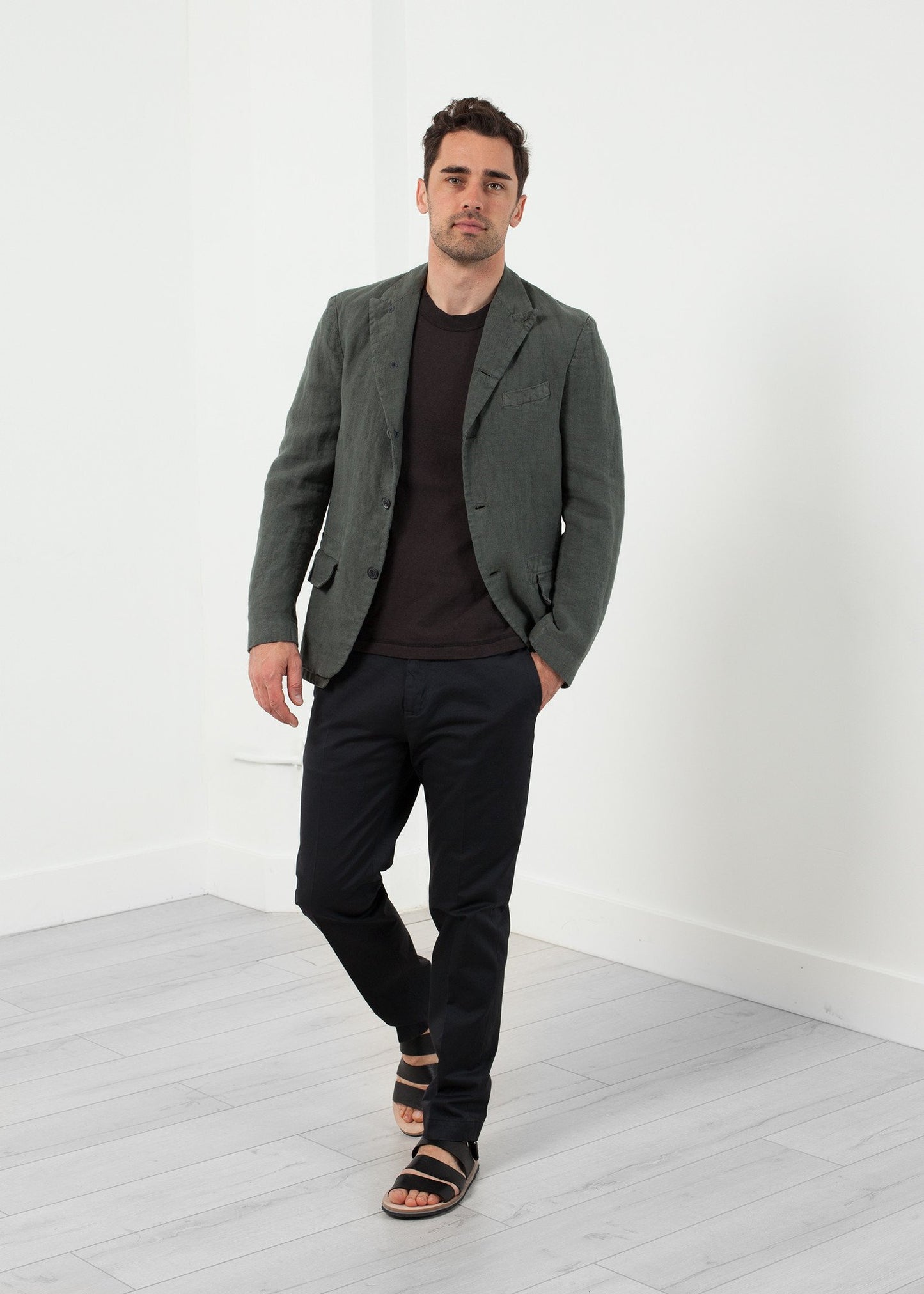 Five Button Cotton Blazer Lardini