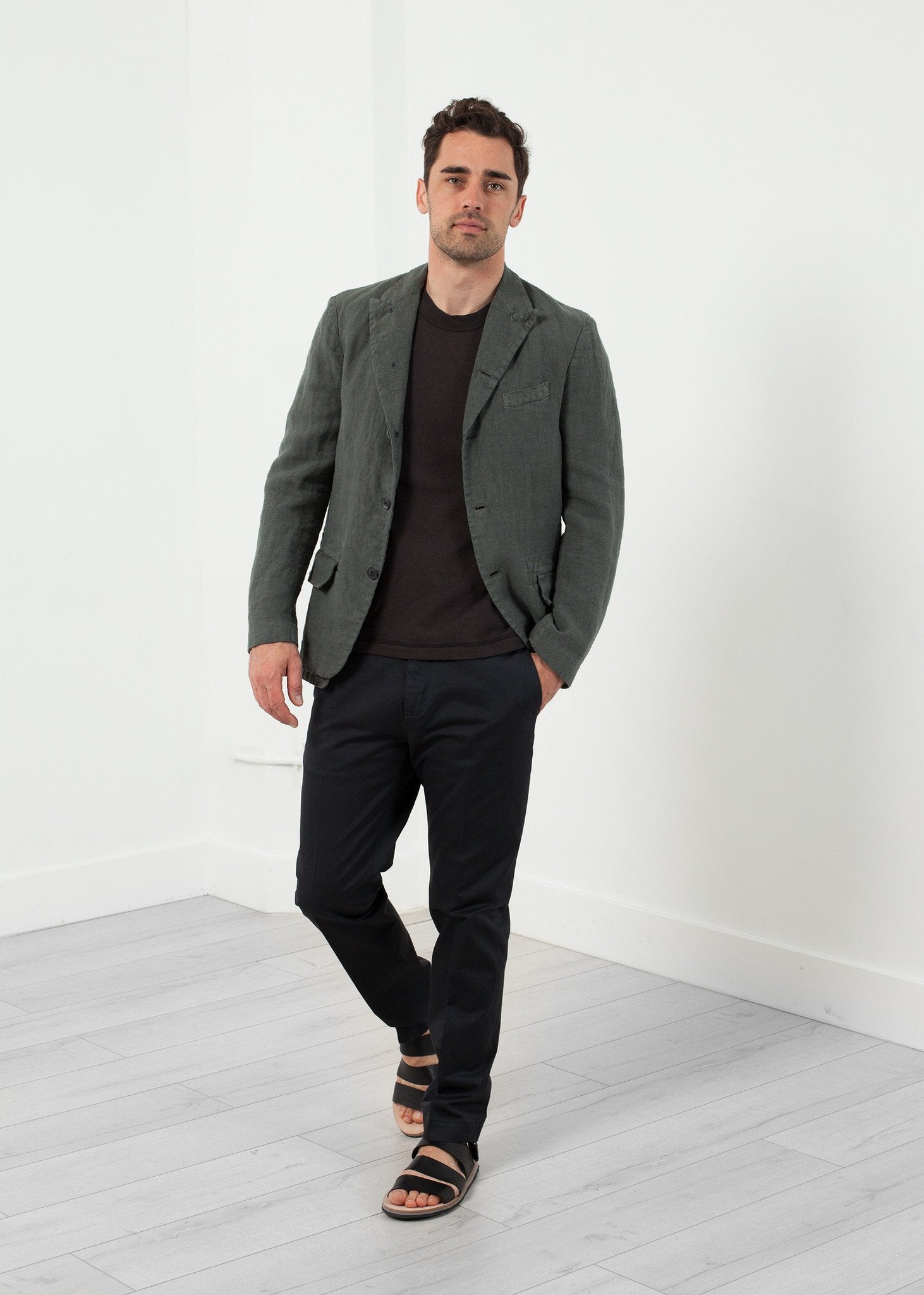 Five Button Cotton Blazer Lardini