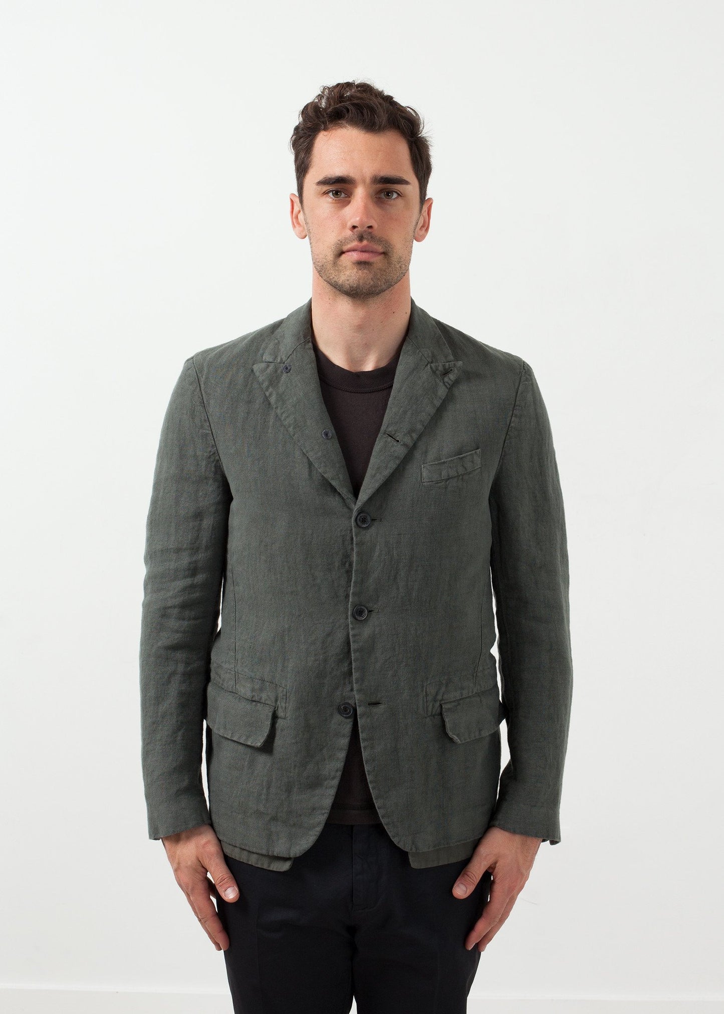 Five Button Cotton Blazer Lardini