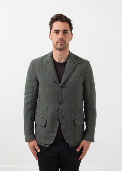 Five Button Cotton Blazer Lardini