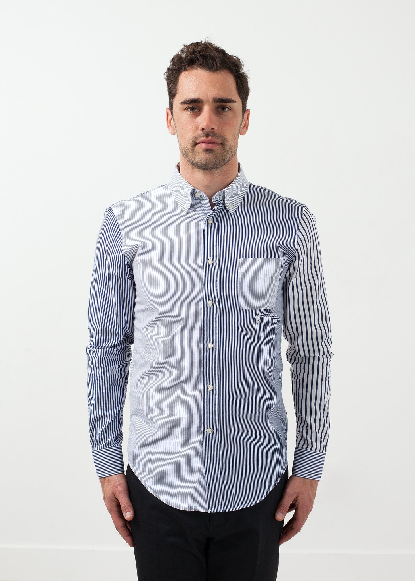 Striped Button Up Lardini