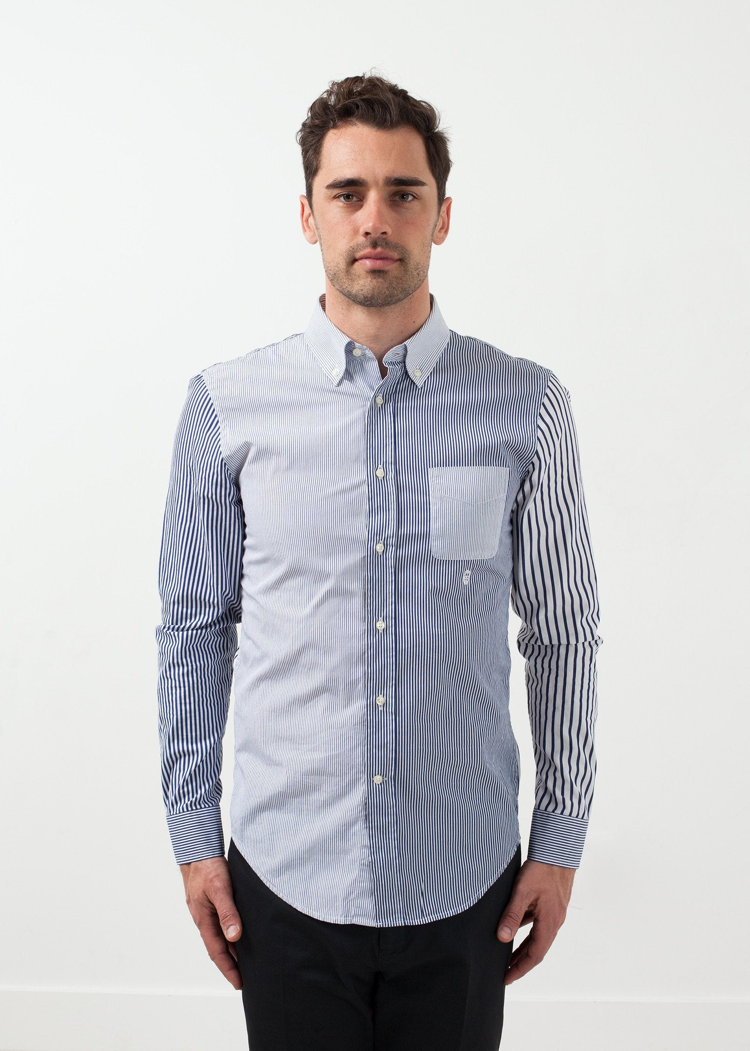 Striped Button Up Lardini