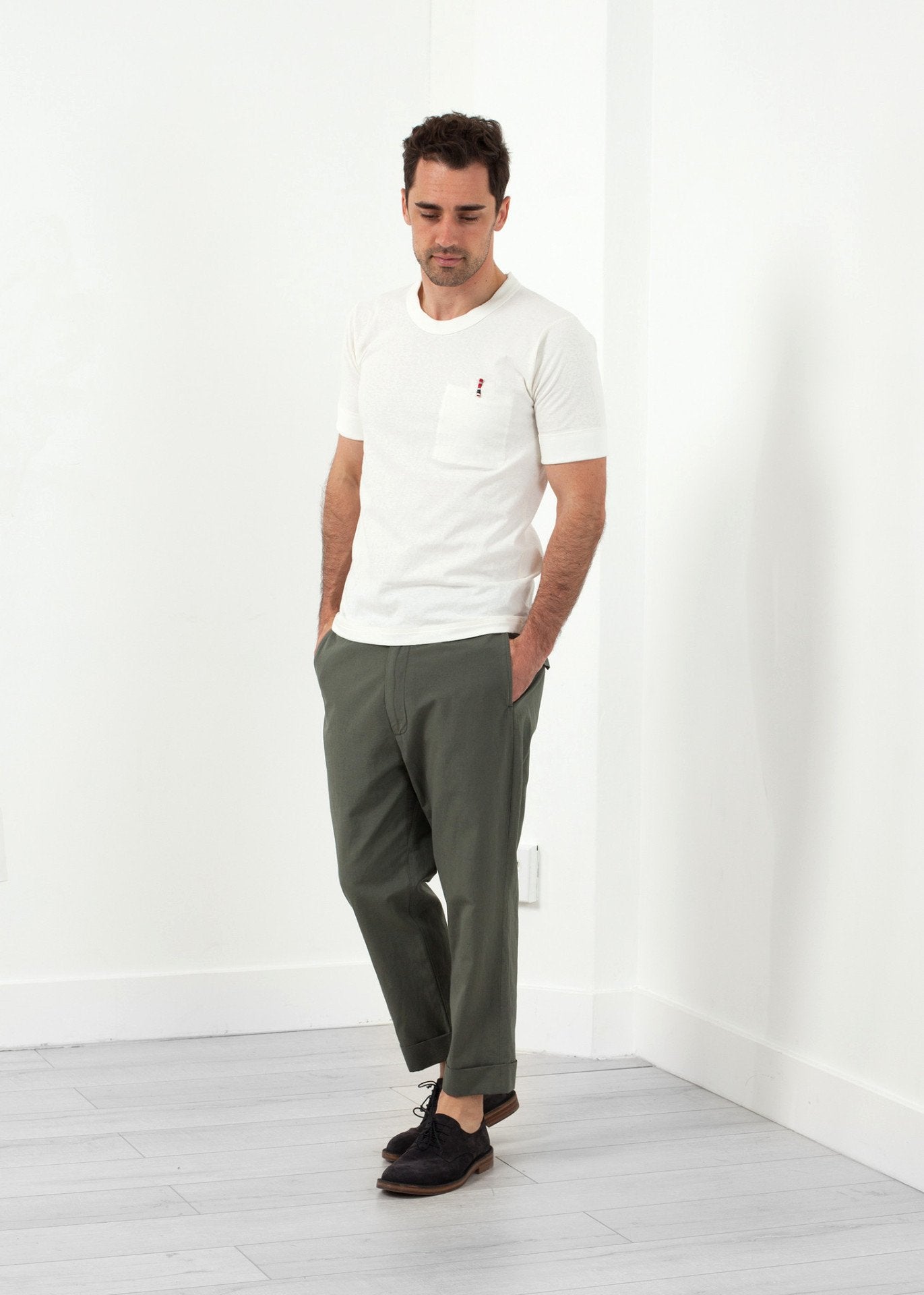 Flat Front Cuffed Trouser Lardini
