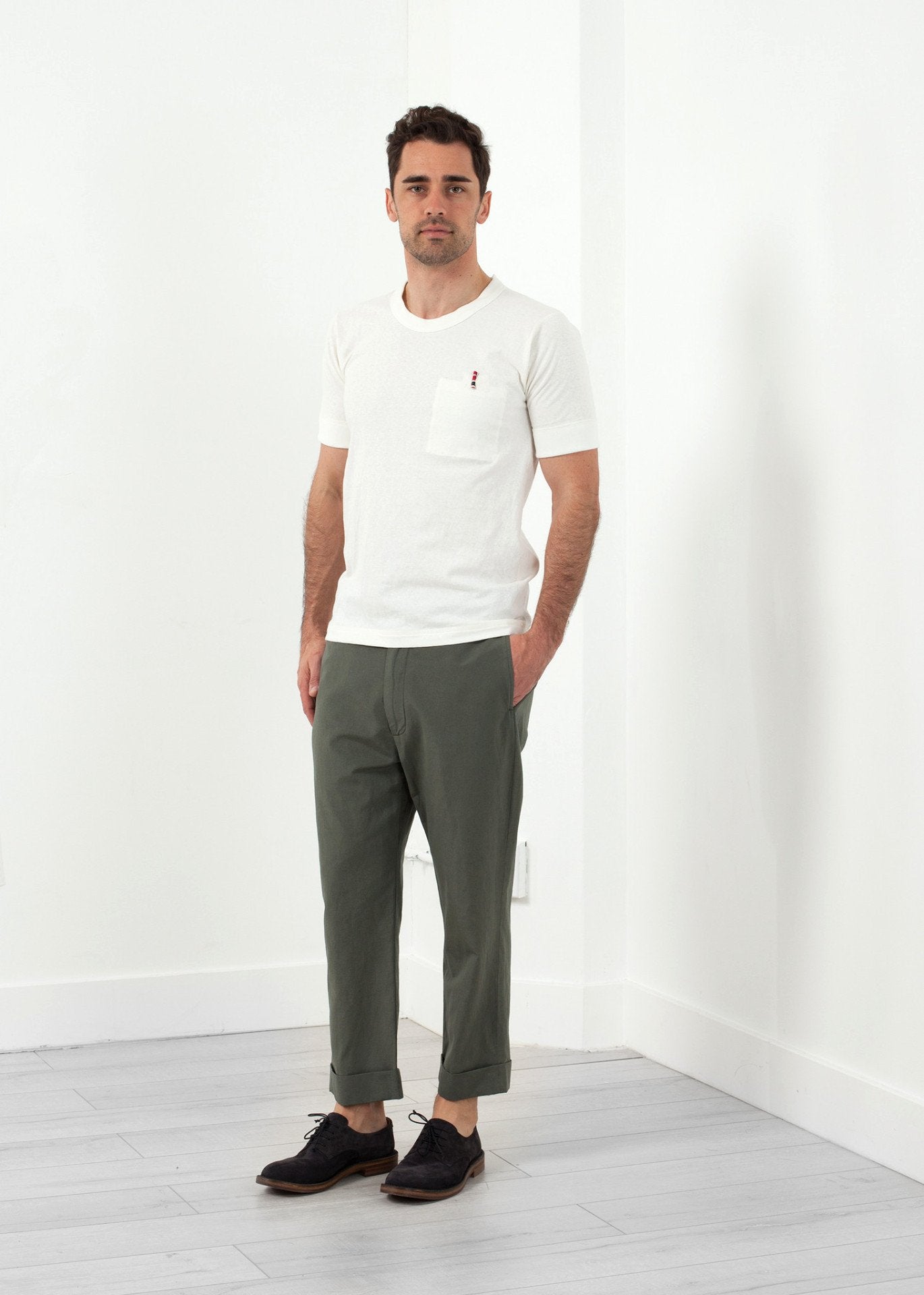 Flat Front Cuffed Trouser Lardini