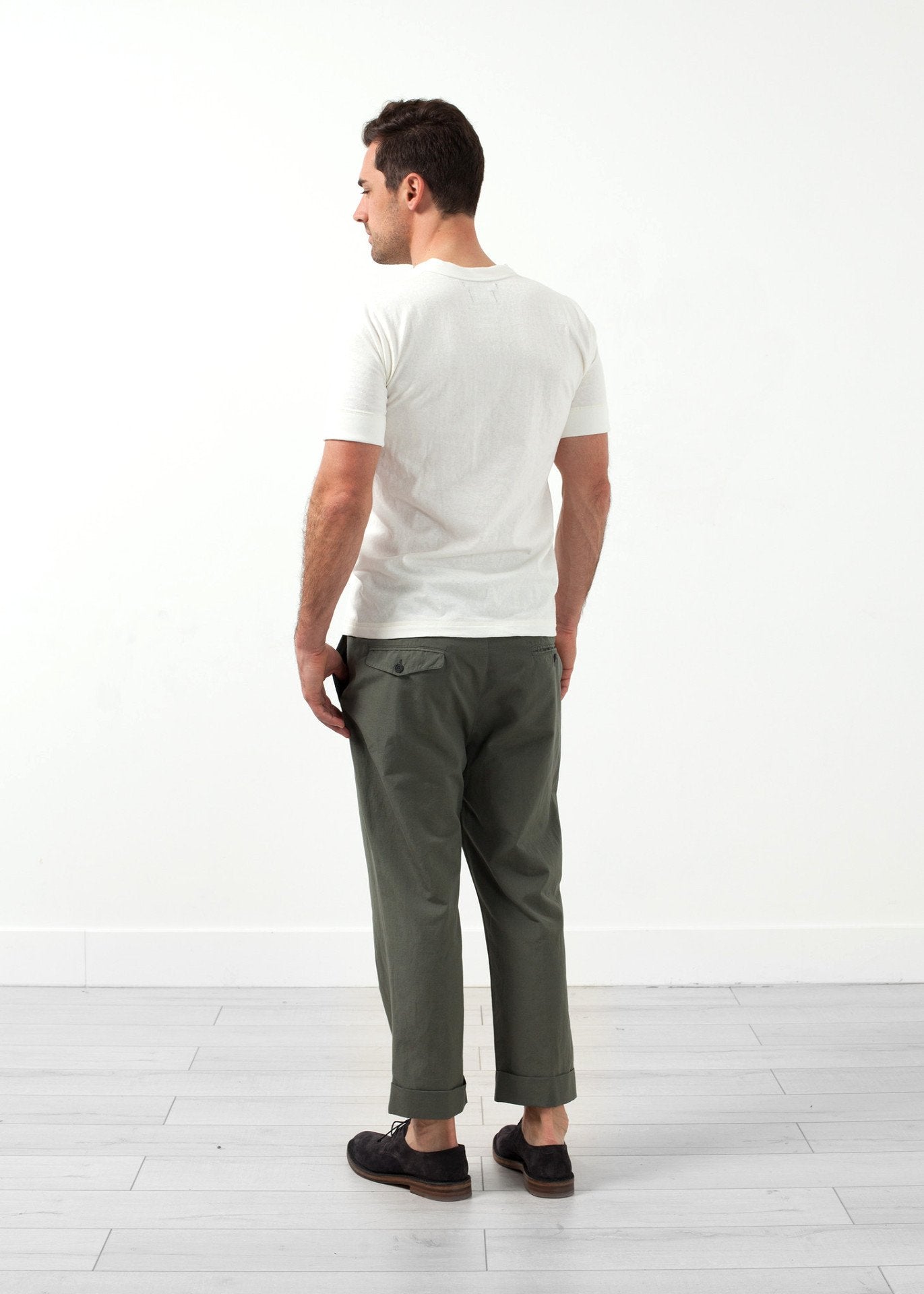 Flat Front Cuffed Trouser Lardini
