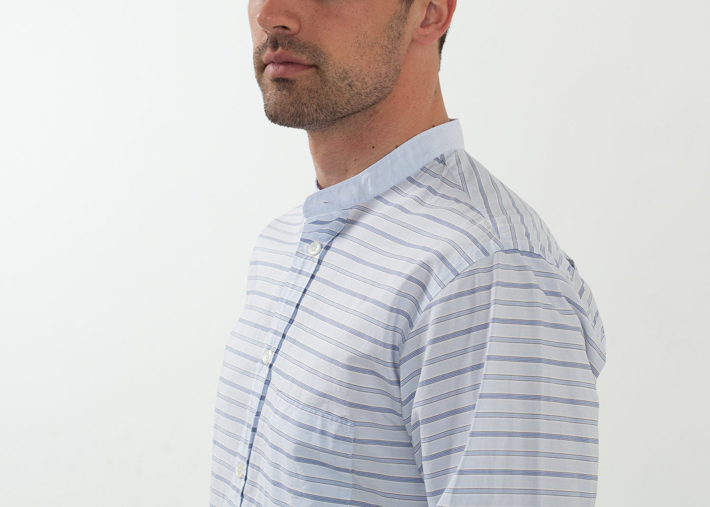 Mandarin Collar Formal Shirt Nigel Cabourn